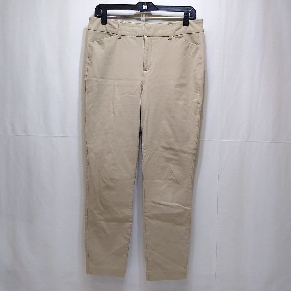 Old Navy Pixie Never Fade High Rise Size 10 Mocha Taffy Ankle Pants